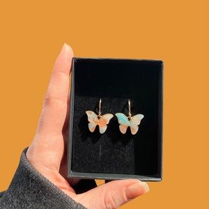 Watercolor Butterfly Huggies